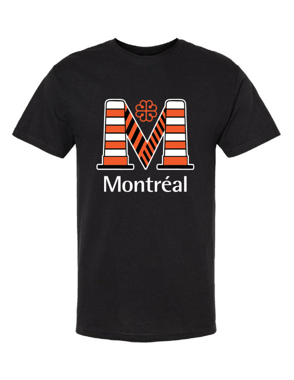 Black T-Shirt Montreal Cones
